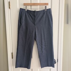 Talbot's chambray straight leg crop Chelsea pants size 12 business casual office